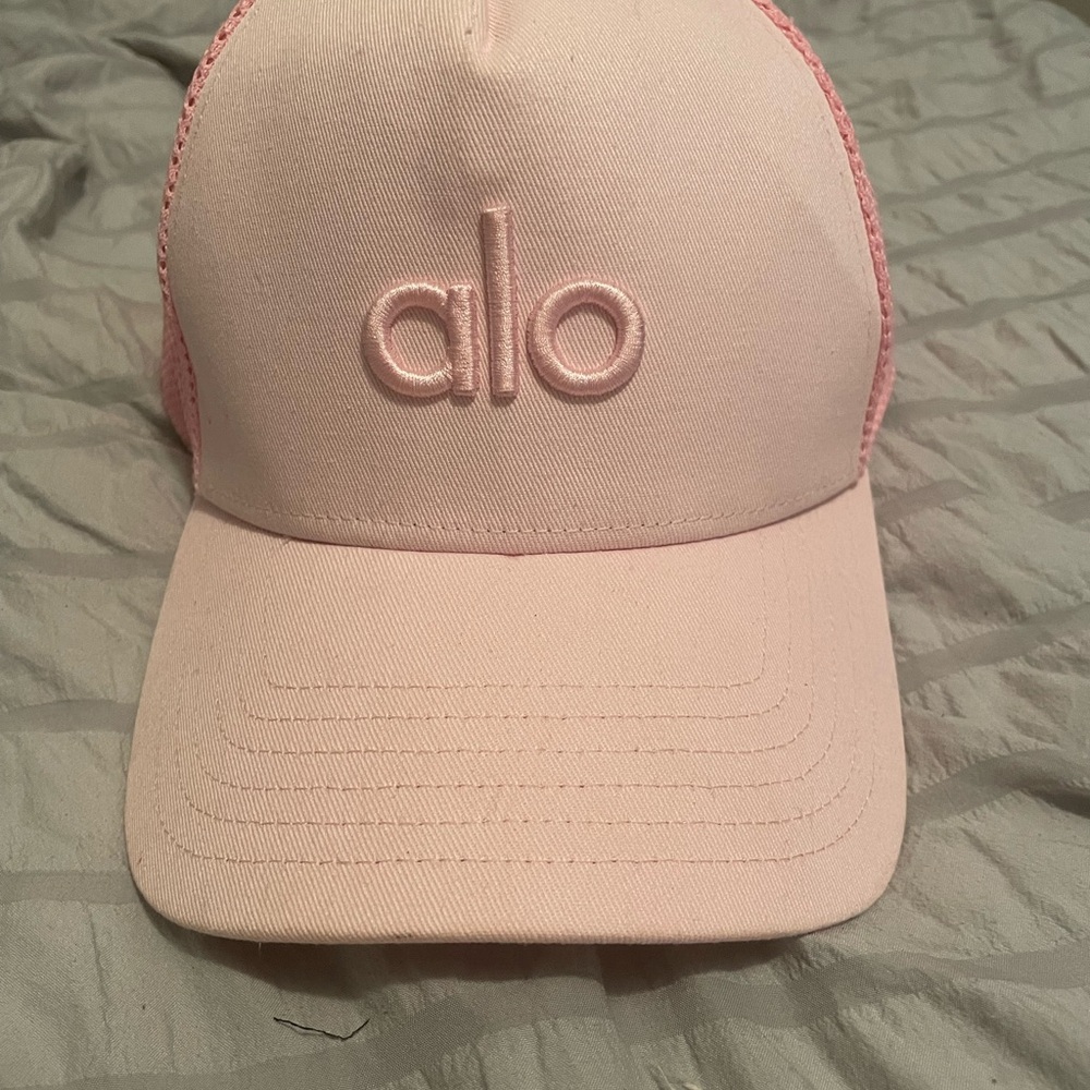 ALO Yoga Pink Trucker Hat